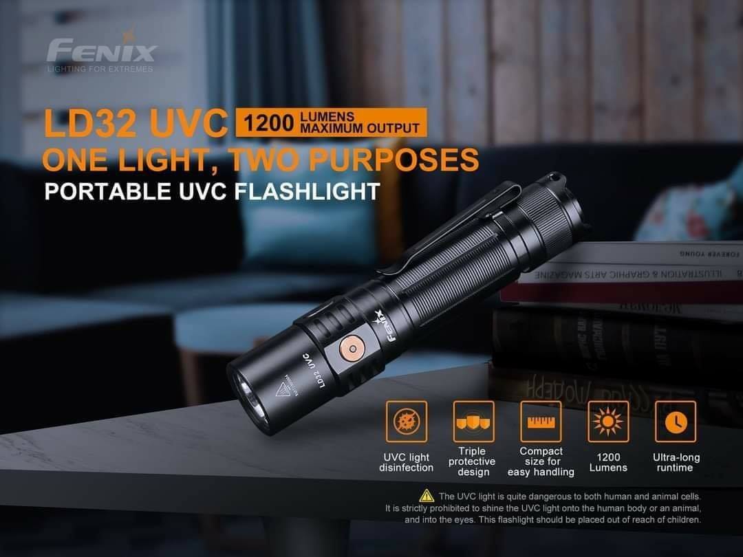 ไฟฉาย Fenix LD32 UVC 1200lu.