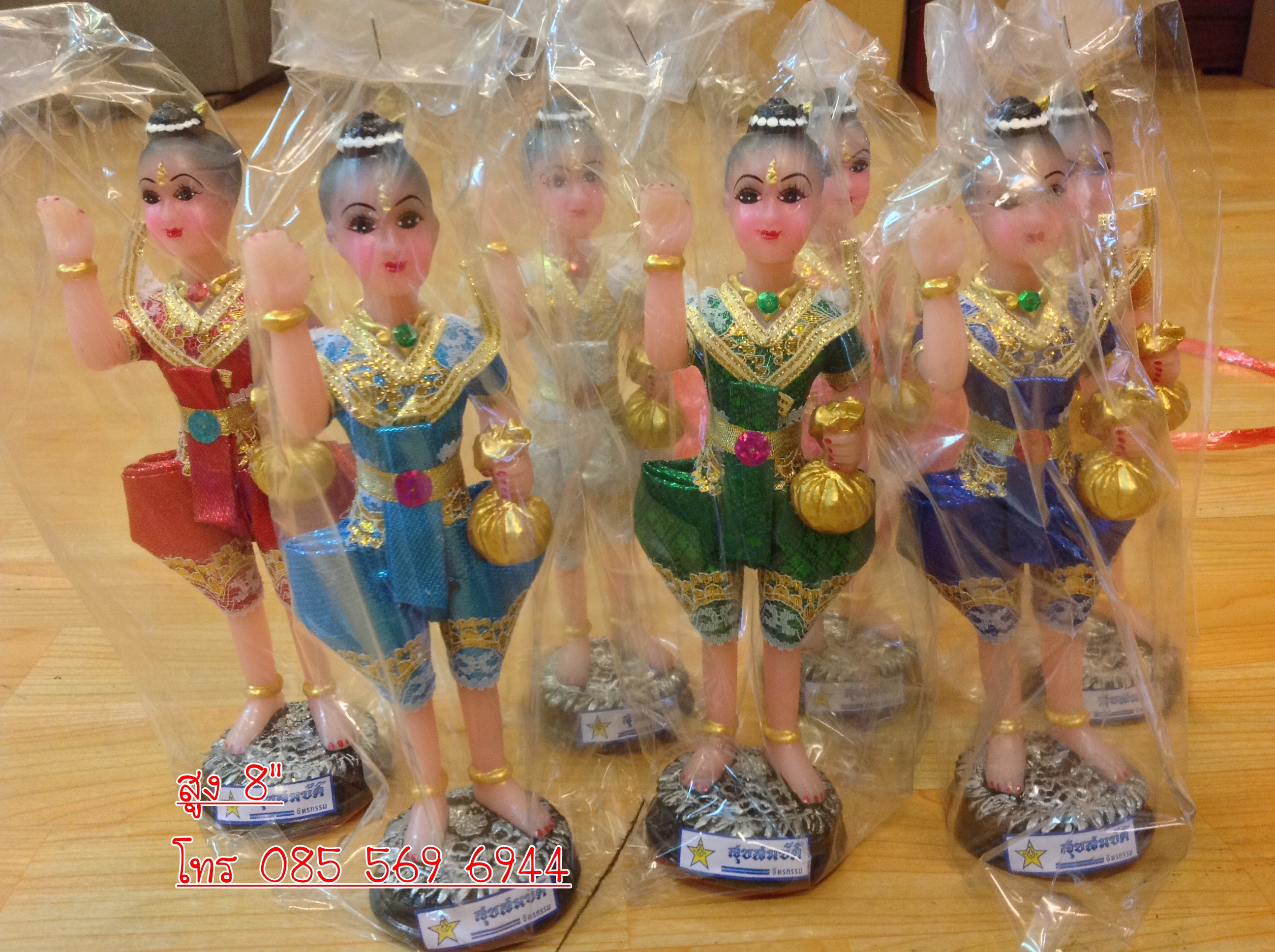กุมาร ผ้ายก สูง 8"
