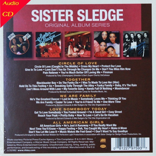 Sister Sledge Boxset 5 Cd N.