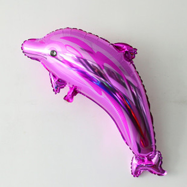 Dolphin Shape Balloon - ลายปลาโลมา สีฟ้า ตัวใหญ่ / Item No. TL-B004