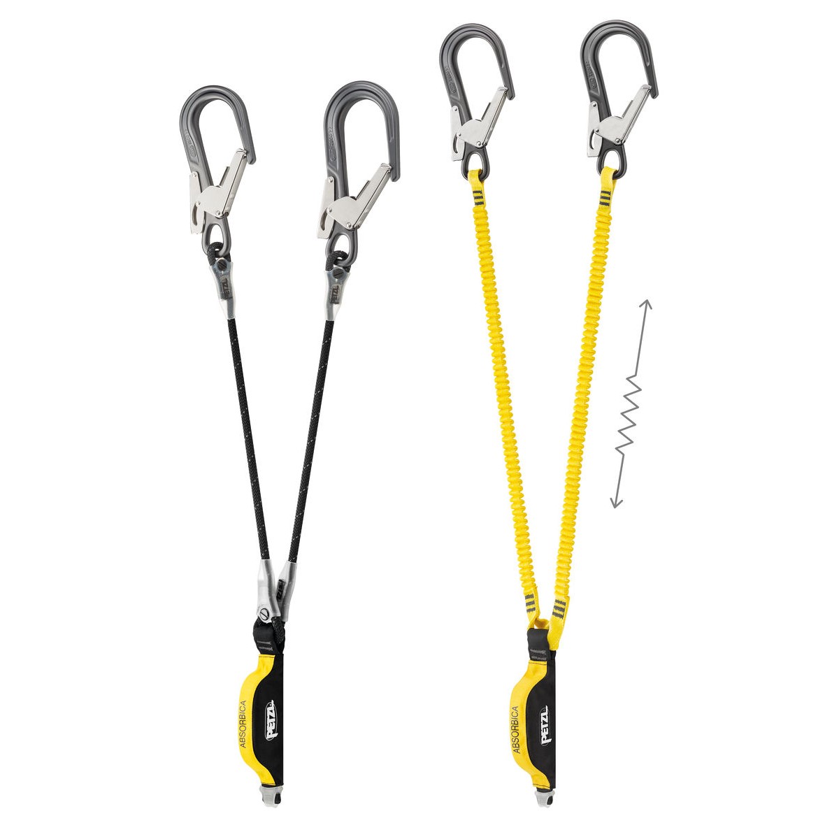 สายดูดซับแรงกระชากใช้กับอุปกรณ์กันตก Petzl ABSORBICA-Y MGO European Version