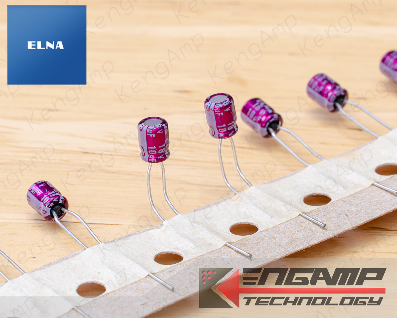 (10ตัว) [E-CAP] 10uF/16V 85 C ELNA 4x5.5mm P=3mm