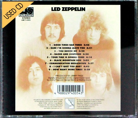 Used CD Led Zeppelin - 1