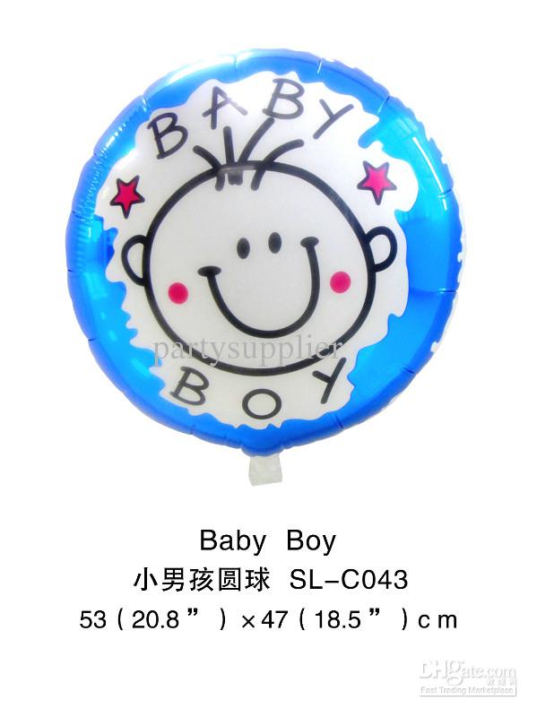 บอลลูนฟลอย์เด็กแรกเกิด เด็กชาย/เด็กหญิง มีสีฟ้าและชมพู กรุณาระบุสีที่ต้องการเมื่อสั่งซื้อ - Welcome Baby Boy/Girl Foil Balloon / Item No. TL-C005 / TL-C006