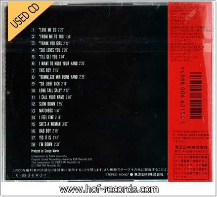 The Beatles - Past Masters.Volume One (JAPAN) Used Cd VG++