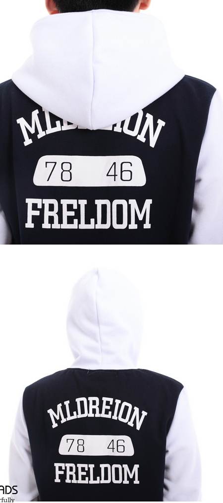 หมดแล้วหมดเลย!!เสื้อเบสบอล เสื้อหนาวมีฮู้ด M No.36 38 สีแดงแขนเทา