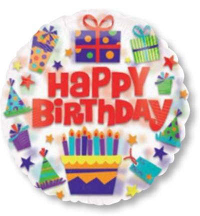 ลูกโป่งฟลอย์นำเข้า Bright Birthday Icons / Item No. AG-26901 แบรนด์ Anagram ของแท้
