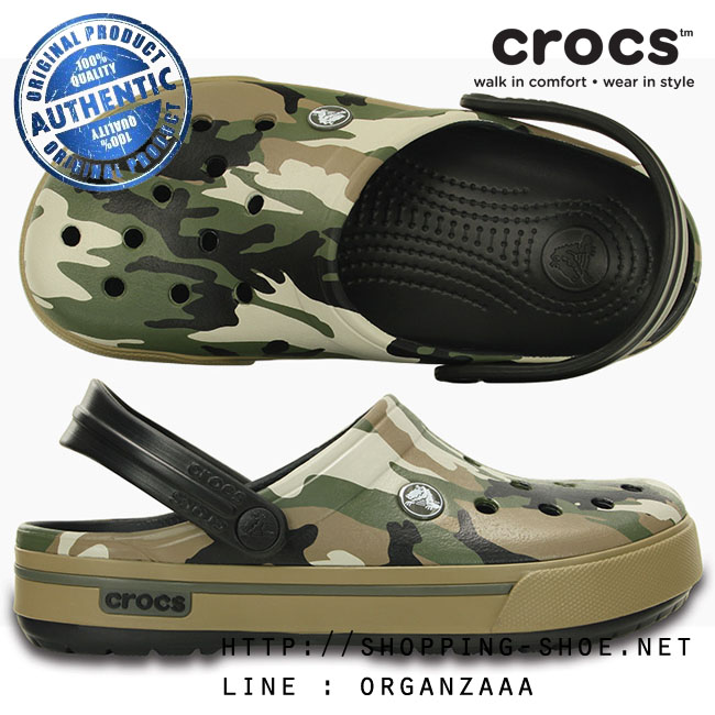 Crocband II.5 Camo Clog - Black ของแท้ Outlet ไทยและอเมริกา