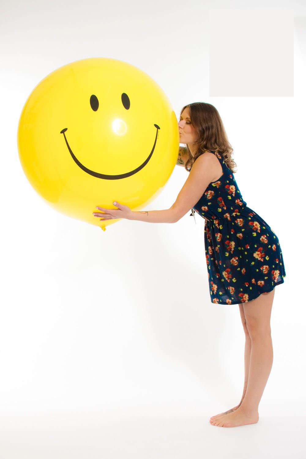 ลูกโป่งกลมจัมโบ้ไซส์ใหญ่ 36"Latex Balloon RB Yellow -Print Smily สีเหลืองพิมพ์ลายหน้ายิ้ม / Item No.TQ-28150 แบรนด์ Qualatex