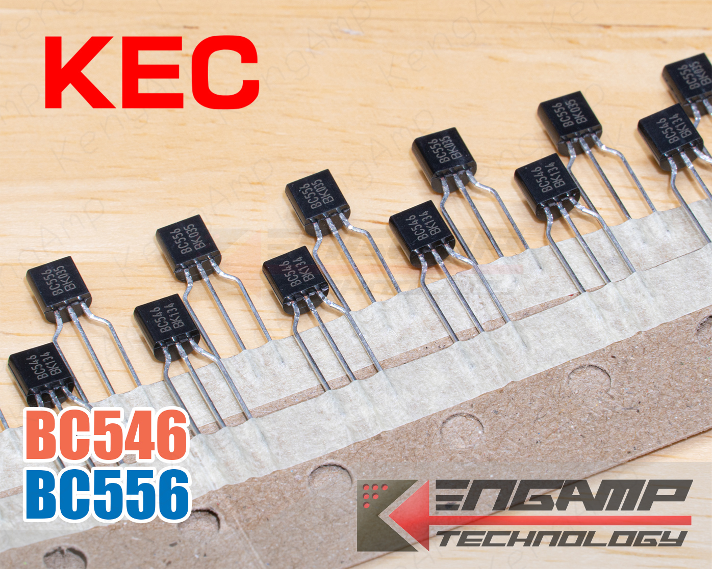 (สินค้ามีตัวเลือก) [TR] BC546 หรือ BC556 KEC Transistor 0.1A 65V 0.5W TO-92