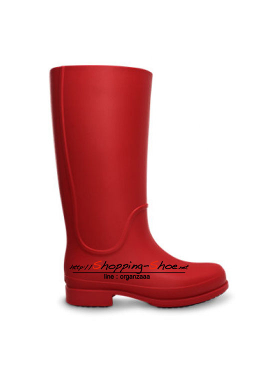 Crocs Wellie Rain Boot - Cranberry / Mulberry ของแท้ Outlet ไทยและอเมริกา