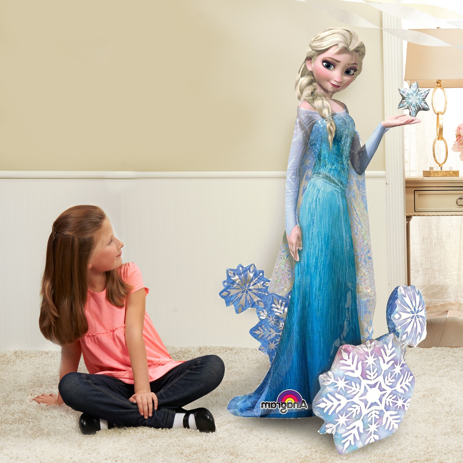 ลูกโป่งฟอลย์เอลซ่า ELSA THE SNOW QUEEN AIRWALKER/ Item No.TQ-A11008701 แบรนด์ Qualatex