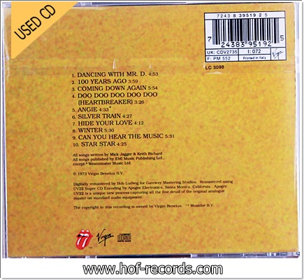 Rolling Stones - Goats Head Soup (Italy) Used Cd VG++