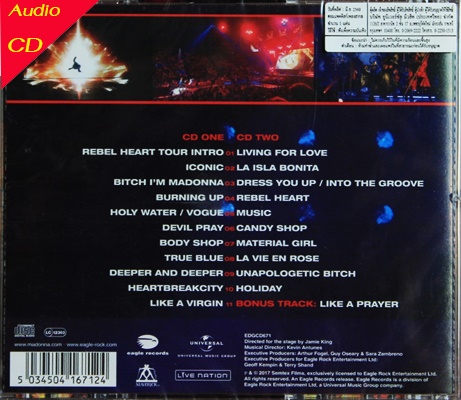 CD Madonna - Rebel Heart Tour