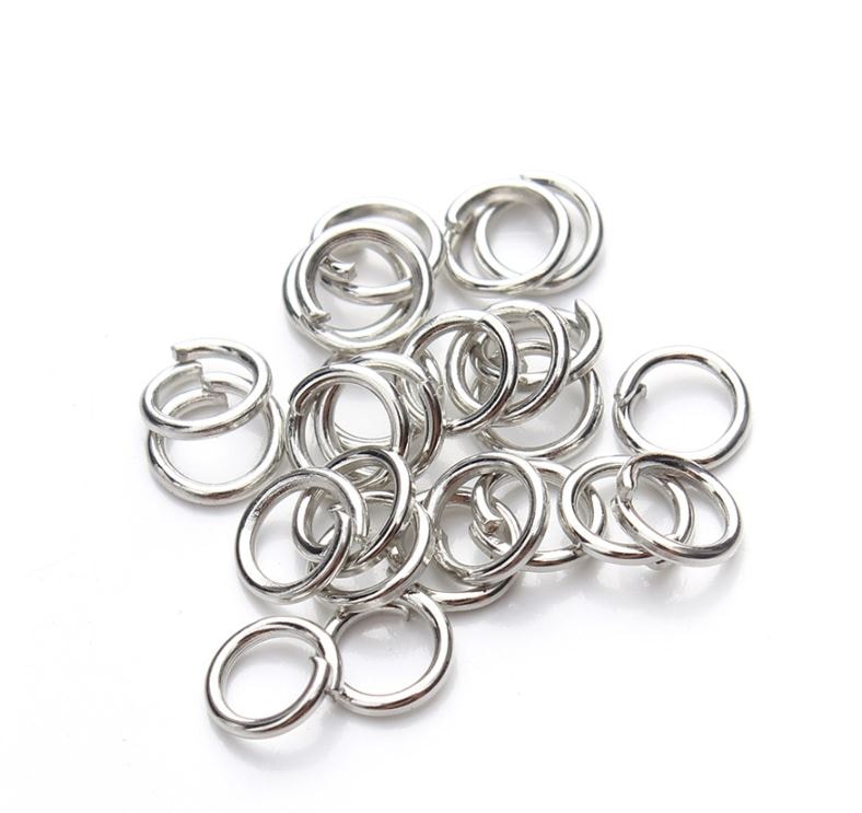 ห่วงทำสร้อย 10 มิล สีเงิน 1 กิโล อะไหล่ทำเครื่องประดับ