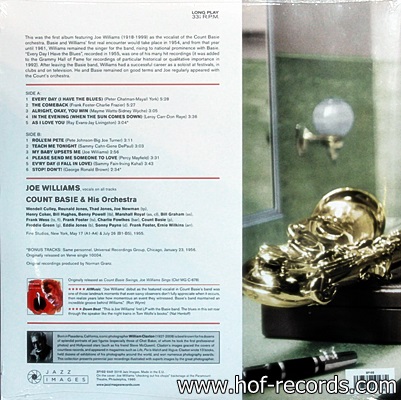 Joe Williams - Sings Count Basie Swings 1Lp N.