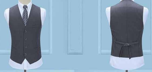 เสื้อกั๊กสูทสลิมฟิต คอวี สีล้วน กระดุมดำ5เม็ด สี ดำ เทา น้ำเงิน แดง ม่วง เทา ดำเงา เทาเงา น้ำเงินกรม ฟ้าเข้ม ขาว เขียวSize No.33 35 37 39 41 43 44