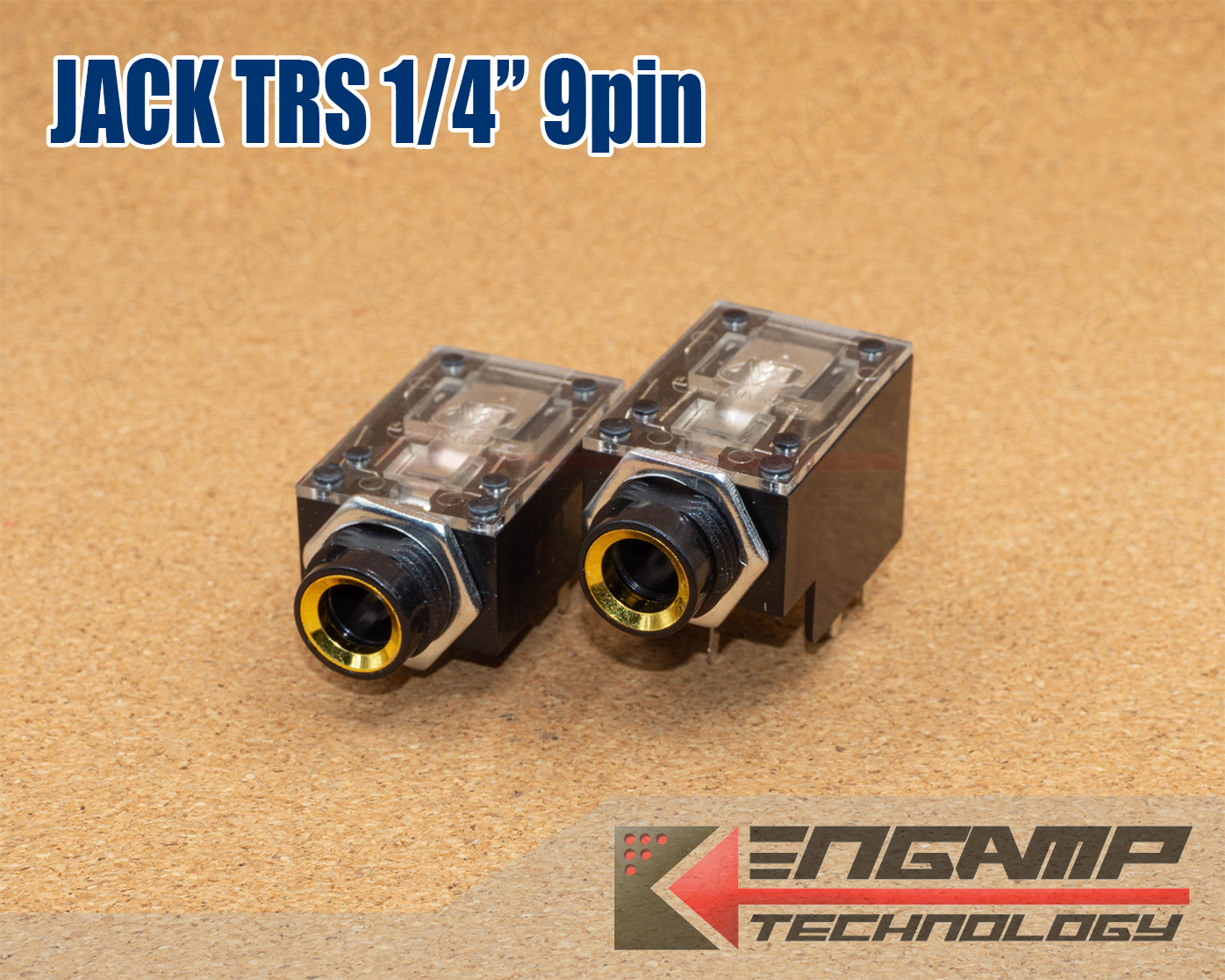(มีตัวเลือก) [PJ] Jack TRS 6.35 9ขา ลงปริ้นส์ (รุ่นเตี้ยหรือสูงน๊อตเหล็กขอบทอง)