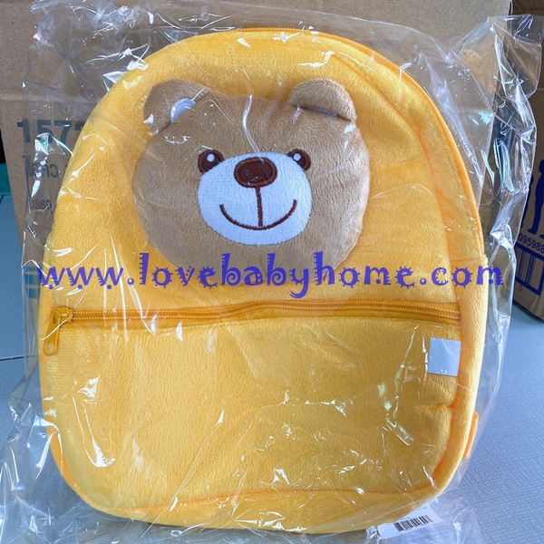 กระเป๋าเป้ สะพายหลัง พี่หมี สีเหลือง สินค้าเป็ฯของแถม ของพรีเมี่ยม