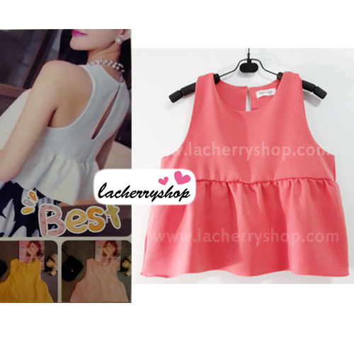 เสื้อแฟชั่น เสื้อทำงาน ผ้าฮานาโกะ สีส้มโอรส แบบสวยน่ารัก เนื้อผ้านิ่ม อยู่ทรง ไม่ยับง่าย ใส่สบาย สินค้าคุณภาพ ราคาไม่แพง
