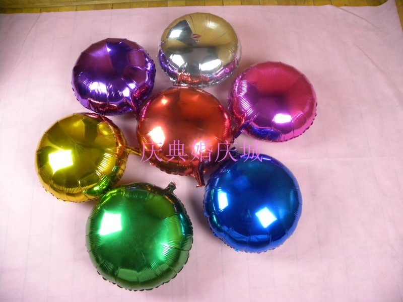 ลูกโป่งฟลอย์ทรงกลม สีม่วง ไซส์ 18 นิ้ว - Round Shape Balloon Purple Color 18" / Item No. TL-G020