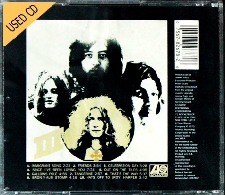 Used CD Led Zeppelin III