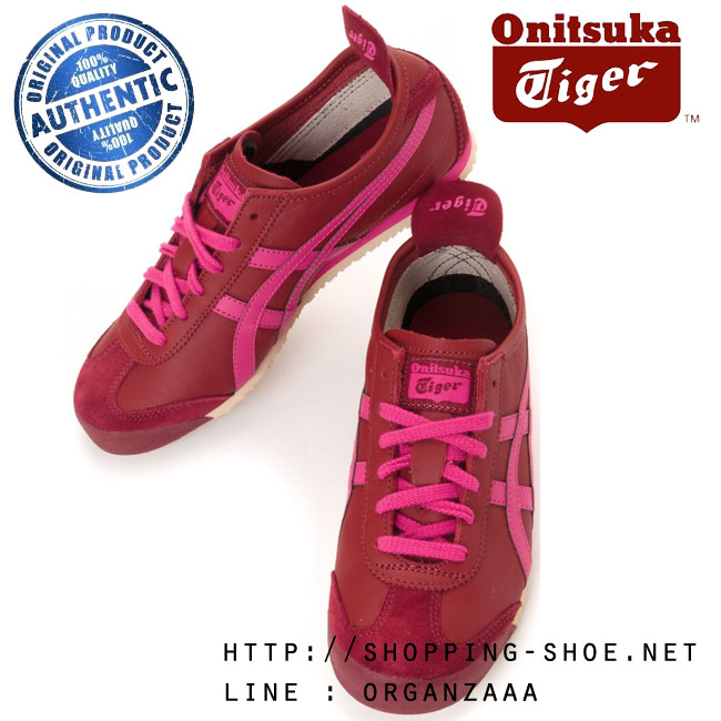 Onitsuka Tiger Mexico 66 - Burgundy / Magenta ของแท้ มีกล่อง ป้ายครบ