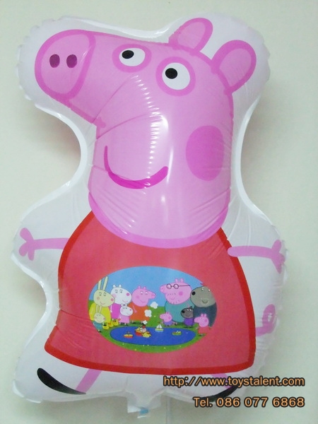 ลูกโป่งฟลอย์ การ์ตูน Papa Pig - Papa Pig Foil Round Balloon / Item No. TL-A071
