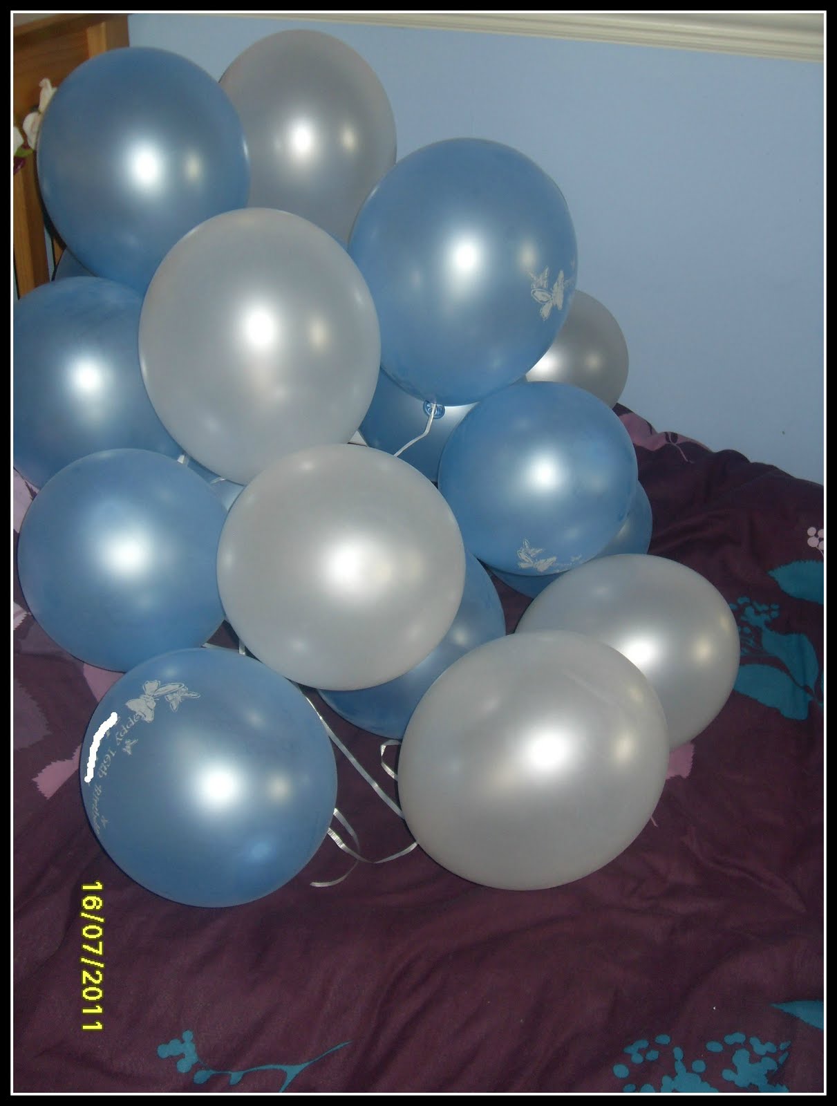 ลูกโป่งกลมเนื้อมุก สีฟ้า ไซส์ 10 นิ้ว แพ็คละ 10 ใบ (Round Balloons Size 10" - Pearl Light Blue Color)