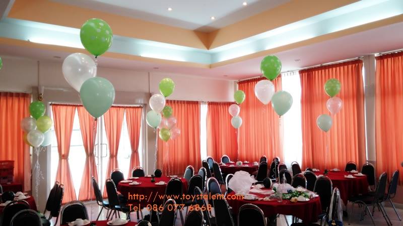 ลูกโป่งกลม เนื้อพาสเทล สีเขียวอ่อน ไซส์ 10 นิ้ว แพ็คละ 10 ใบ (Round Balloons - Pastel Green Color 10")