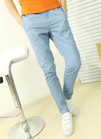 เอี๊ยมกระดุม++ กางเกงสแล็คแฟชั่น เอี๊ยม No.31 32-33 ฟ้า ขาว กากี ดำ