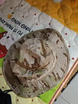 หมวกลายพราง เข้าค่าย เดินป่า แคมปิ้ง outdoor รัดคาง พับข้าง ติดกระดุม เก็บได้ หลากสี