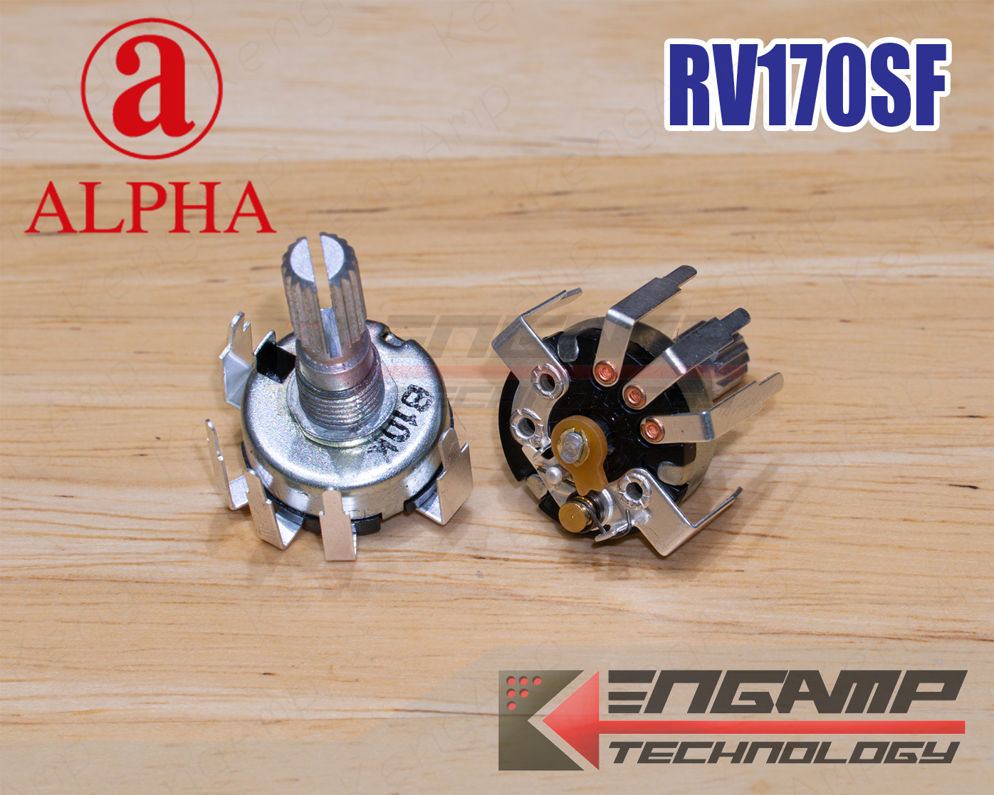 (มีตัวเลือก)[VR] RV170NS B5K B10K ALPHA โวลุ่มวิทยุ 5ขา