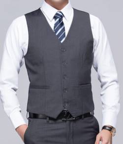 กั๊กสูท มาตรฐาน กระดุม5เม็ด สี ดำ น้ำเงิน เทาเข้ม เทาอ่อน plus Size No.33 35 37 39 41 43 45 46 47 49 51