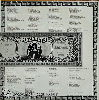 Nazareth - Rampant 1974 1lp