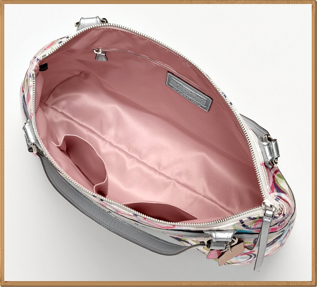 Coach Poppy Ikat Glam Tote Multicolor 19876