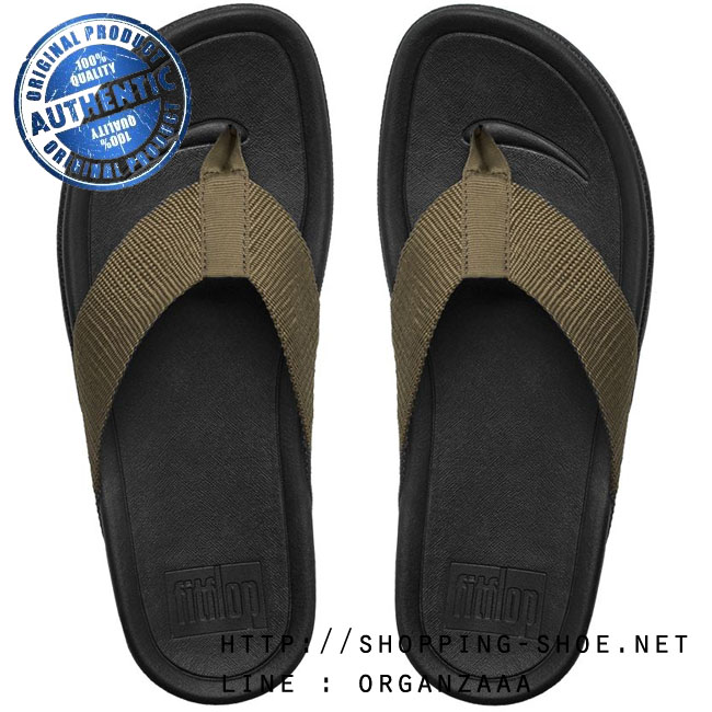 Fitflop Men's Surfer Khaki ของแท้ นำเข้าจาก USA และ UK