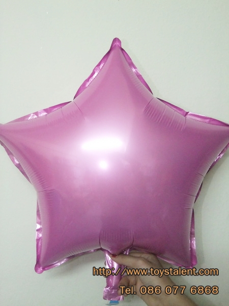 ลูกโป่งฟลอย์รูปดาว สีชมพูมุก ไซส์ 18 นิ้ว - Star Shape Foil Balloon Pearl Pink Color/Item No.TL-G006
