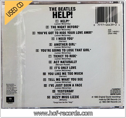 The Beatles - Help! (USA) Used Cd VG++