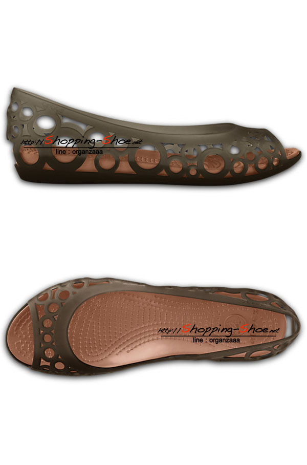 Crocs Adrina Flat - Espresso / Bronze ของแท้ Outlet ไทยและอเมริกา