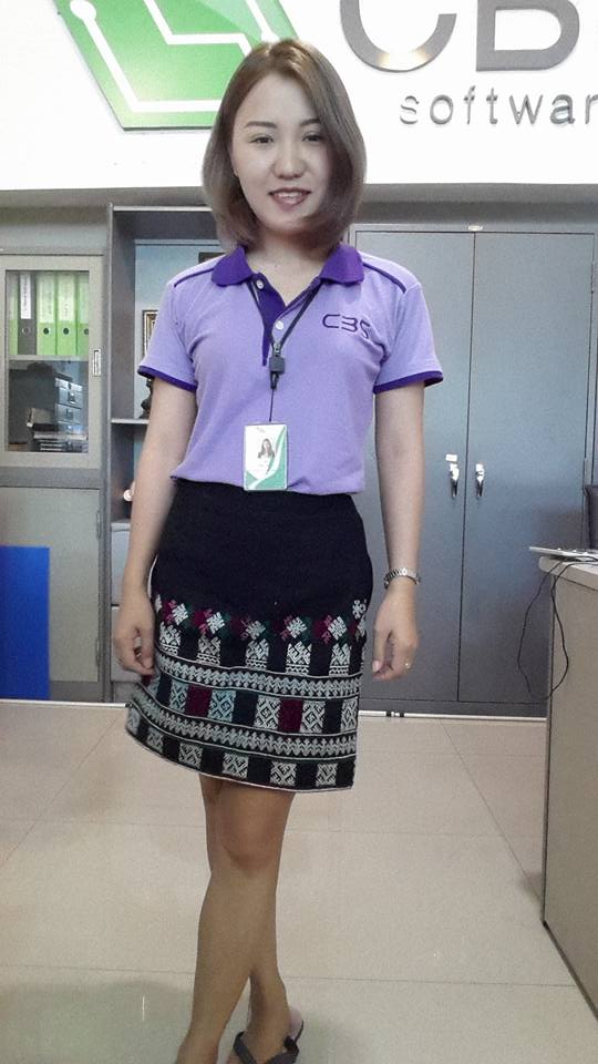 กางเกงกระโปรงผ้าปักลาย