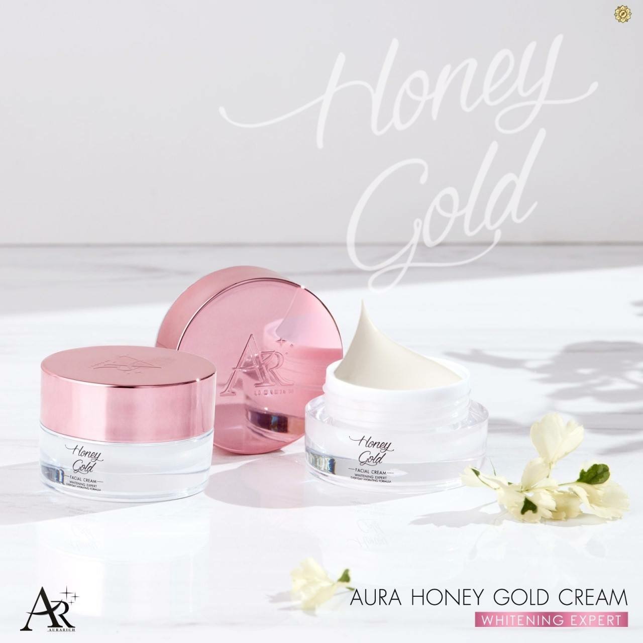 ครีมออร่าริช Aura Honey Gold ครีมน้ำผึ้งทองคำ ออร่า ริช ออร่า ฮันนี่ โกล์ด ครีม
