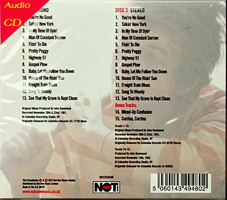 CD Bob Dylan - Mono & Stereo 2 CD