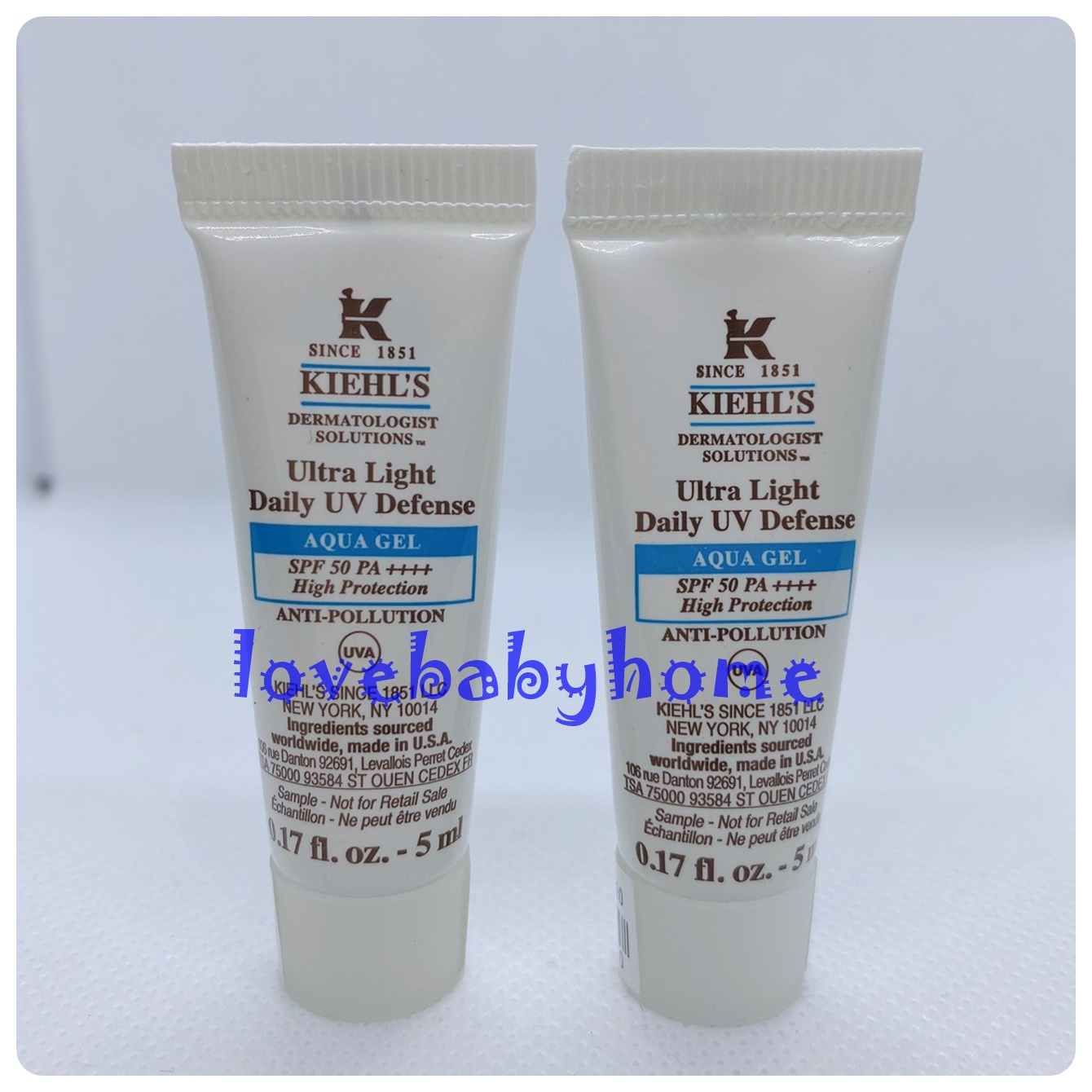 Kiehl's Ultra Light Daily UV Defense SPF50 PA ++ 5 ml/ป้องกันรังสียูวี / ครีมกันแดด / โลชั่นกันแดด / ป้องกันแสงแดด