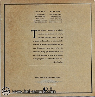 Dan Fogelberg & Tim Weisberg - Twin Sons Of Different Mothers 1978 1lp