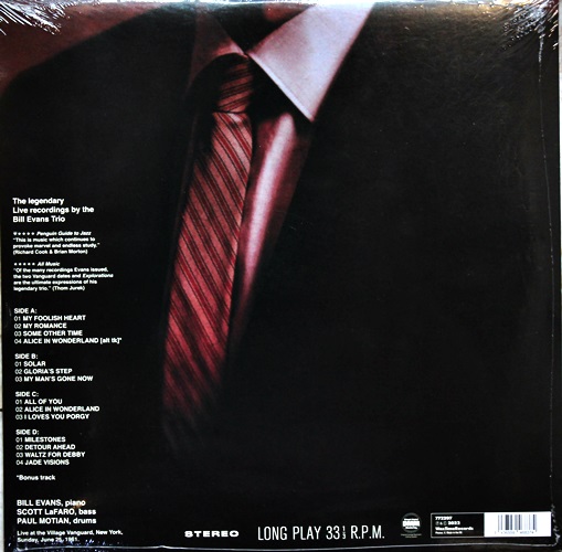 Bill Evans - The Village Vanguard Sessions 2Lp New