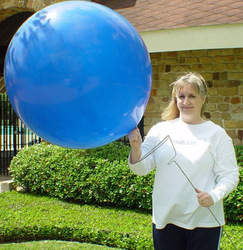 ลูกโป่งจัมโบ้ สีฟ้า ขนาด 36 นิ้ว - Round Jumbo Balloon Blue