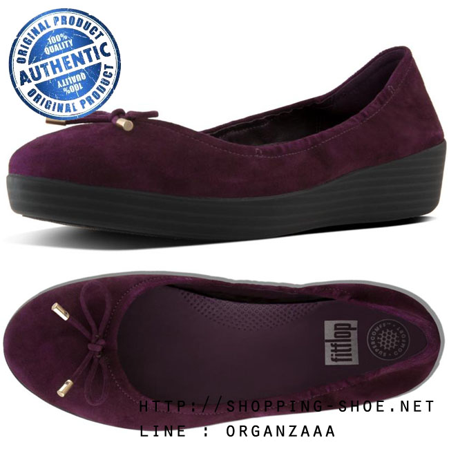 Fitflop Superbendy Suede Deep Plum ของแท้ นำเข้าจาก USA และ UK