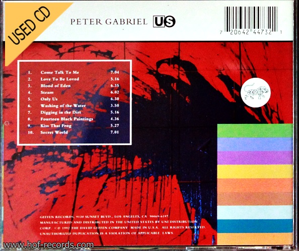 Used CD Peter Gabriel - US