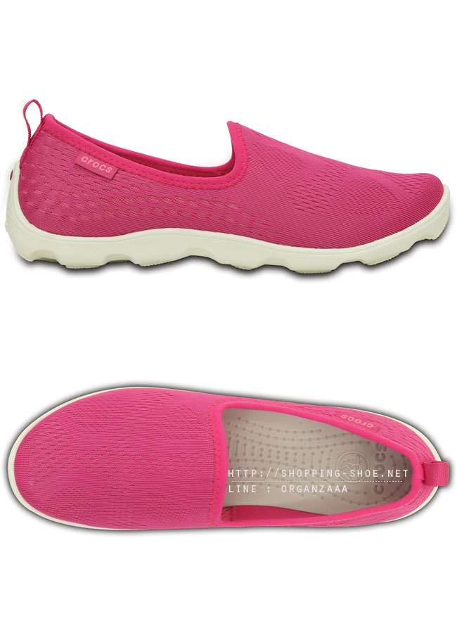 Crocs Duet Busy Day XpressMesh Skimmer - Candy Pink / Pink Lemonade ของแท้ Outlet ไทยและอเมริกา